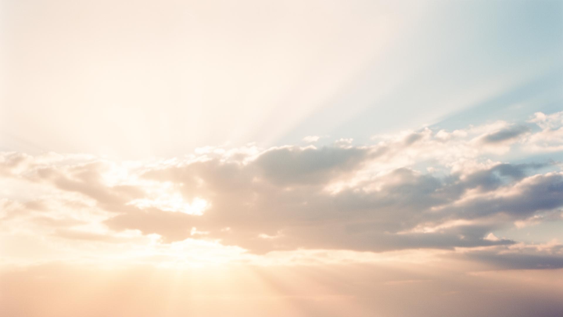 Soft, hopeful California sky at sunrise